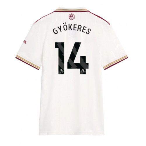 Arsenal Viktor Gyokeres #14 Replika Tredjetrøje Dame 2025-26 Kortærmet Arsenal Viktor Gyokeres #14 Replika Tredjetrøje Dame 2025-26 Kortærmet